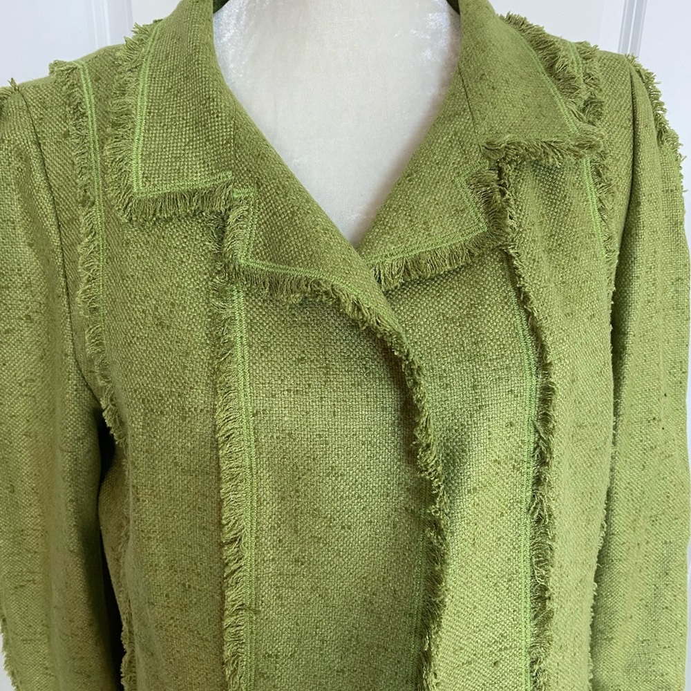 Oscar DeLa Renta silk vintage coat from 2008 Collection Size 14